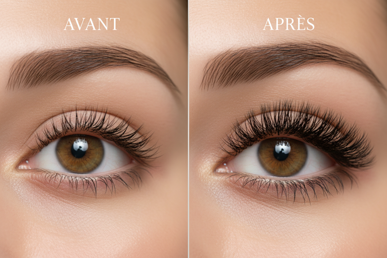 photo avant après pour cils